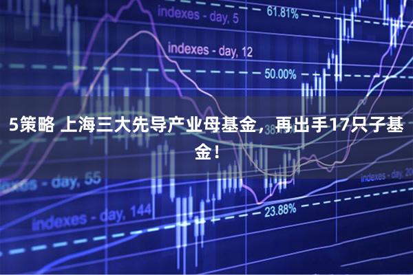 5策略 上海三大先导产业母基金，再出手17只子基金！