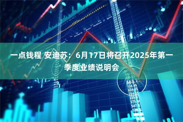 一点钱程 安迪苏：6月17日将召开2025年第一季度业绩说明会