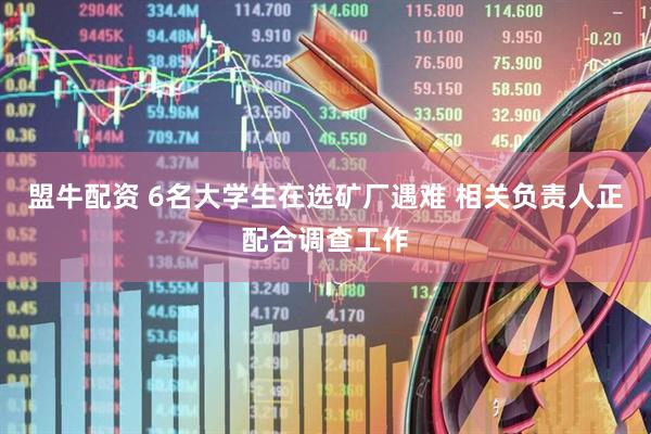 盟牛配资 6名大学生在选矿厂遇难 相关负责人正配合调查工作