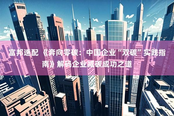 富邦速配 《奔向零碳：中国企业“双碳”实践指南》解码企业减碳成功之道